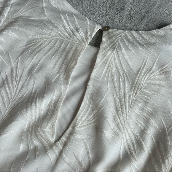 Show Me Your Mumu Knockout Boho Bell Sleeve Palm Dress Coastal Beach Bride White - Picture 11 of 15